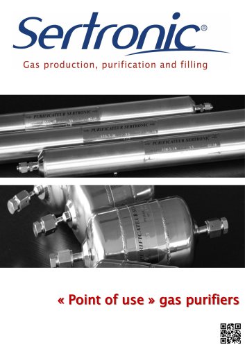 SERTRONIC "Point of use" gas purifiers