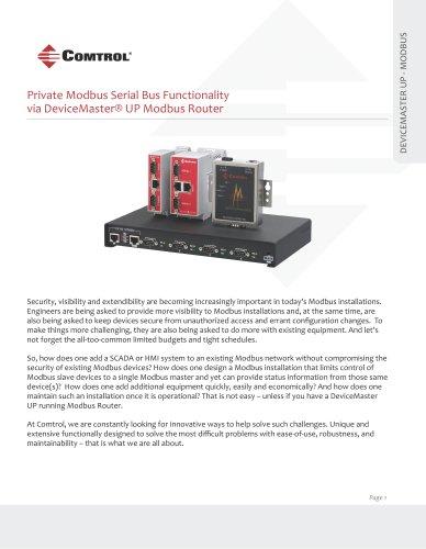 Device Master UP-Modbus