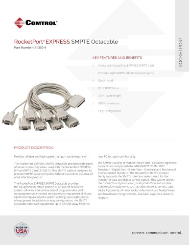 RocketPort ® EXPRESS SMPTE Octacable