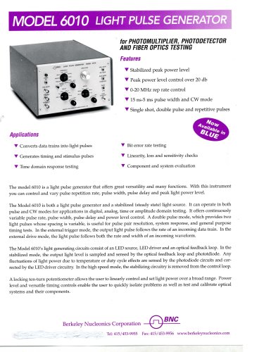 Model 6010 Light Pulse Generator