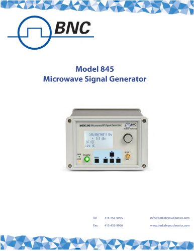 Model 845 - 20 GHz Microwave Signal Generator / RF Signal Generator