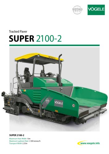 SUPER 2100-2 - Tracked Paver