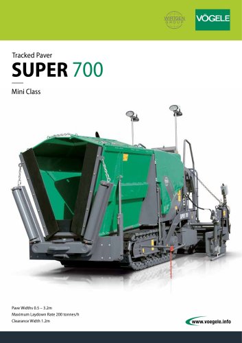 Tracked Paver SUPER 700 Mini Class