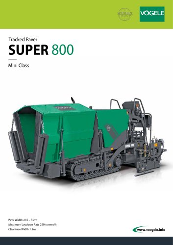 Tracked Paver SUPER 800 mini class