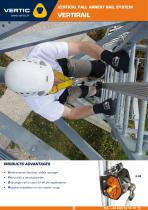 Vertirail fall arrest system