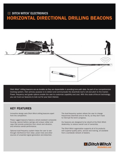 HORIZONTAL DIRECTIONAL DRILLING BEACONS