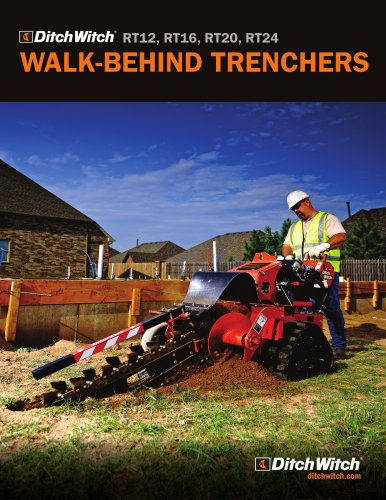 Walk-behind trenchers