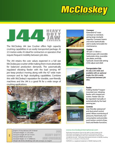 J44 Jaw Crusher