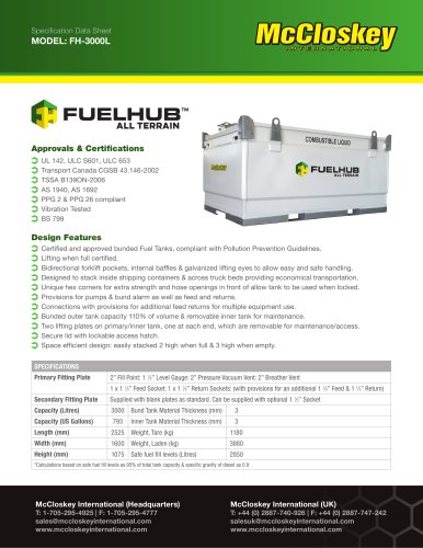 Specification Data Sheet MODEL: FH-3000L