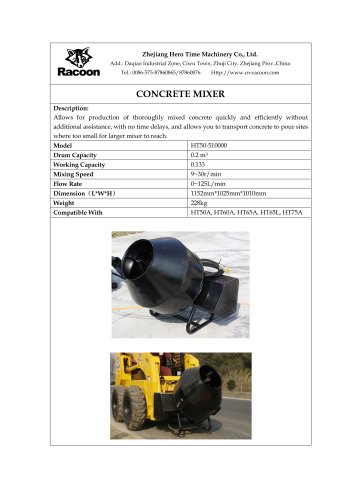 concrete mixer