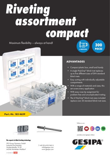 Product infromation Blind rivetig assortment compact AL/ST