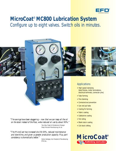 MicroCoat MC800 Lubrication System