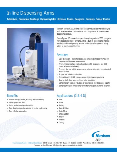 SCARA Robots Data Sheet