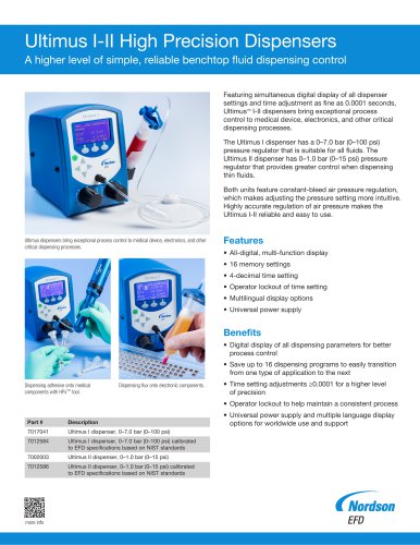 Ultimus I-II High Precision Dispensers