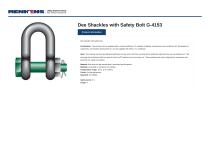 Dee Shackles with Safety Bolt G-4153