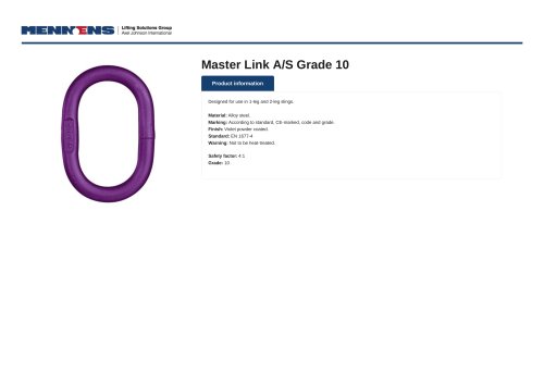 Master Link A/S Grade 10