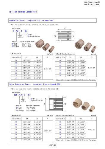 In-line Vacuum Connectors