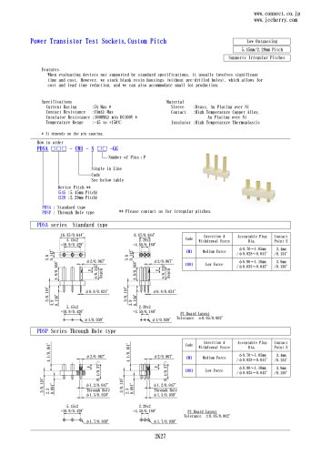 Power Transistor Test Sockets