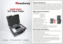 Huazheng High Voltage VLF Hipot Tester HZDP-60kV for Transformer & Cable Testing