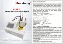 Huazheng HZKF-2 Trace Moisture Analyzer Oil Water Content Tester