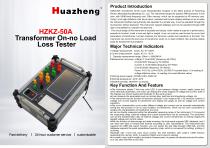 Huazheng Manufacture HZKZ-50A Transformer Capacity On-no Load Loss Tester