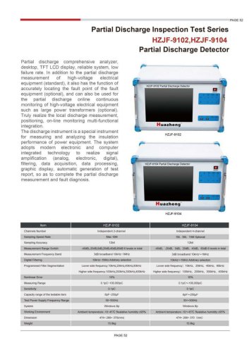 HZJF-9102 HZJF-9104 Partial Discharge Detector