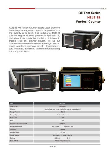 HZJS-1B Partical Counter