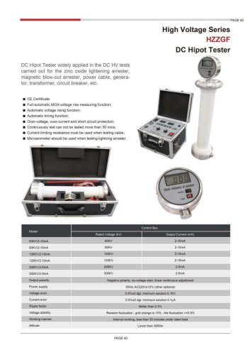 HZZGF DC Hipot Tester