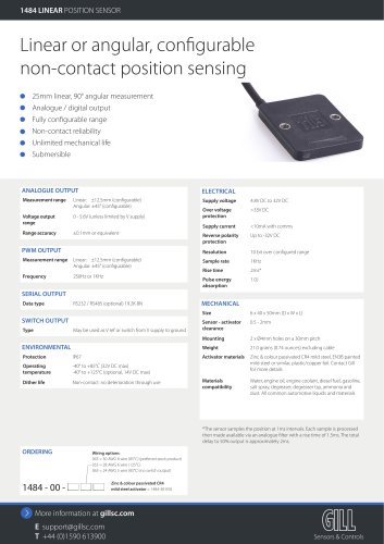 1484 LINEAR POSITION SENSOR