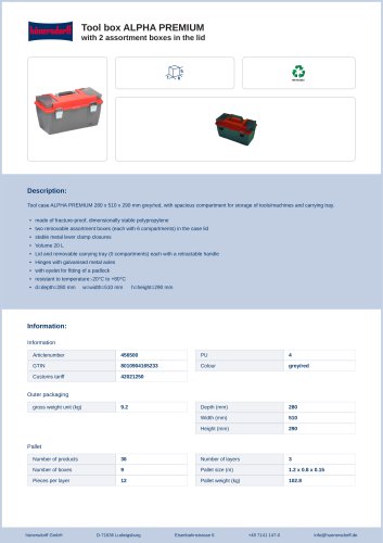 Tool box ALPHA PREMIUM