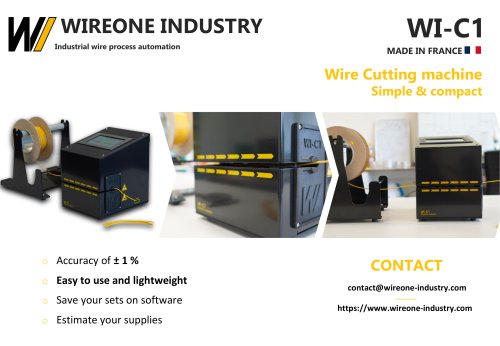 Brochure WI-C1 Wire Cutting machine