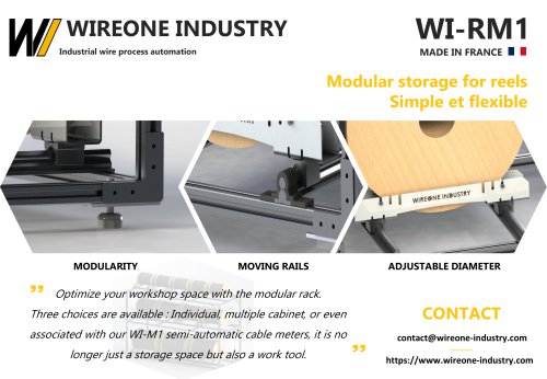 Brochure WI-RM1 Cables storage cabinet