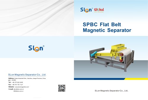 SPBC Falt Belt Type Magnetic Separator Catalog
