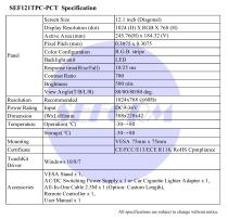 SEF121TPC-PCT Spec