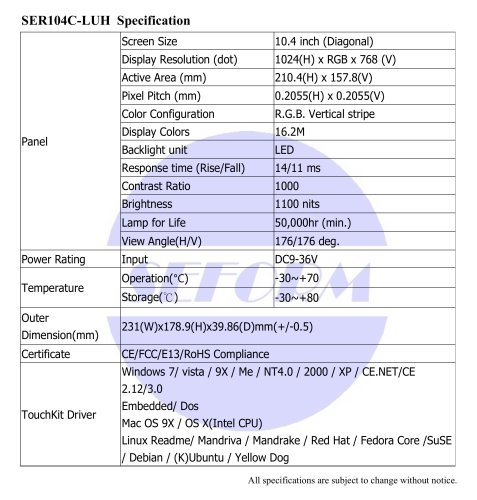 SER104C-LUH-Spec