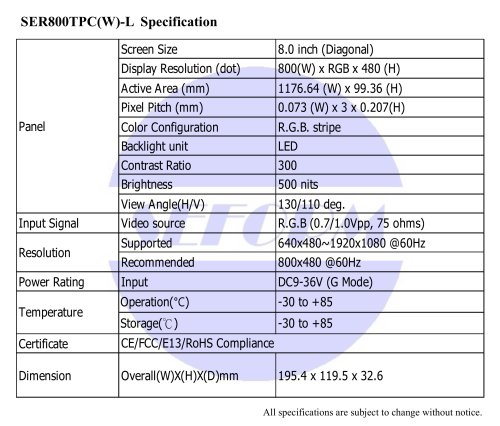 SER800TPC(W)-L-Spec