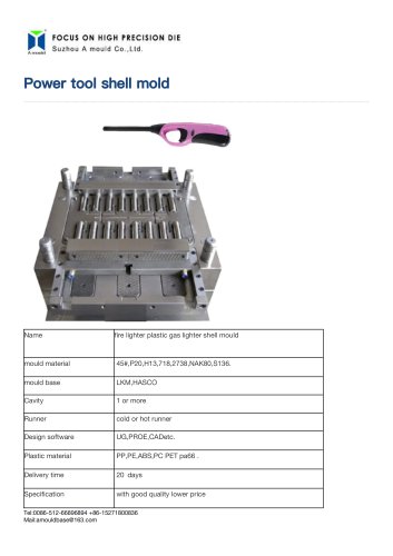 Hot-runner plastic injection mold AMh2