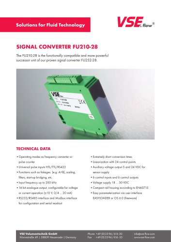 Signal converter FU210-28