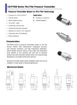 CS-PT830 Series Thin Film Pressure Pressure Pressure ressure Transmitter Transmitter Transmitter ransmitter