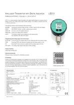 IntellIgent transmItter wIth DIgItal InDIcatIon