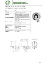 PRESSURE GAUGE SAFETY EXECUTION TYPE SNK63 WITH MAGNETIC CONTACT