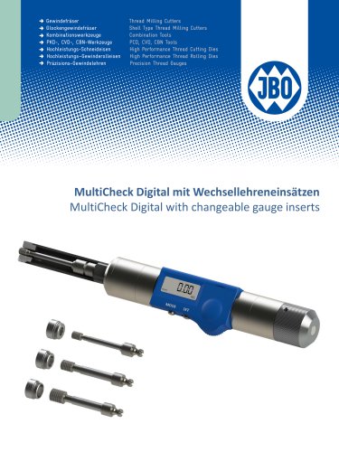 MultiCheck Digital with changeable gauge inserts