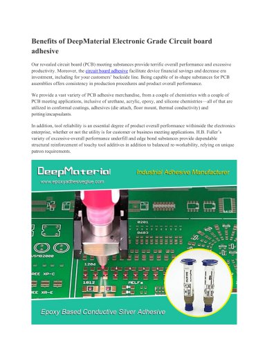 Benefits of DeepMaterial Electronic Grade Circuit board adhesive