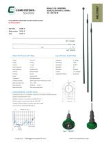 Model: CS-13059/MIL. VEHICULAR WHIP 2-30 MHz TX - RX 150 W