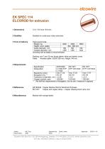 EK SPEC 114 ELCOROD for extrusion