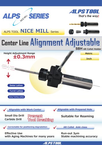 Center Line Alignment Adjustable Collet Holder