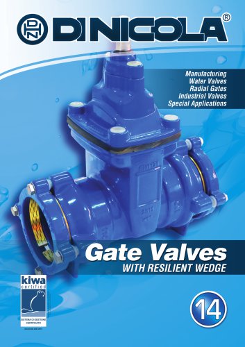 Resilient wedge gate valves