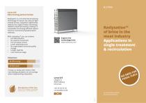 Raslysation™ of brine in the meat industry Applications in single treatment & recirculation
