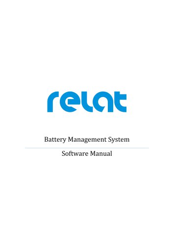 Battery Management Software Manual