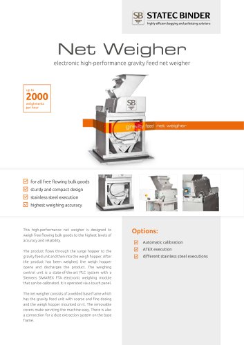 Datesheet net weigher